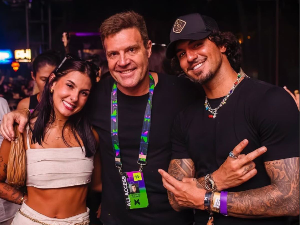 Ana Castela, Gabriel Medina e Eduardo Philipps. Foto: Divulgação