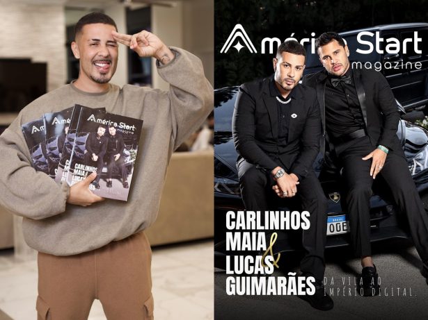 Carlinhos Maia e Lucas Guimarães estampam a capa da revista América Start Magazine