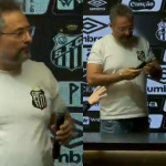 Proibido falar de Billal? Diretor do Santos  discute com jornalista após pergunta