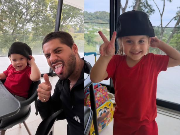 Zé Felipe posta com os filhos em meio à torcida dos fãs por reconciliação com Virginia
