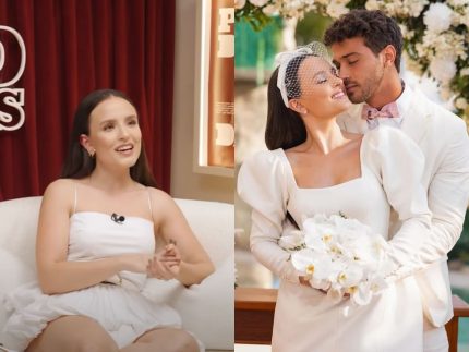 Oito meses após casamento intimista, Larissa Manoela revela como planejou cerimônia