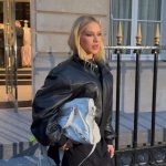 Virginia chega à sede da Balenciaga e cumpre agenda na Semana de Moda de Paris