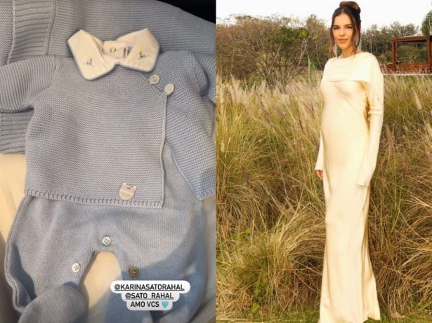 Grávida de menino, Mariana Rios exibe presentes que ganhou para enxoval do bebê