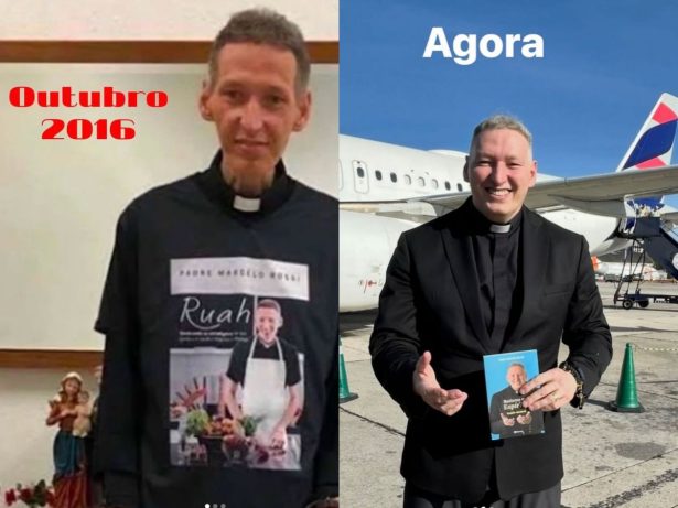 Padre Marcelo Rossi emociona ao mostrar antes e depois após depressão: “Atenção”