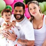 Papai babão! Hulk Paraíba e Camila Ângelo celebram 11 meses da pequena Aisha