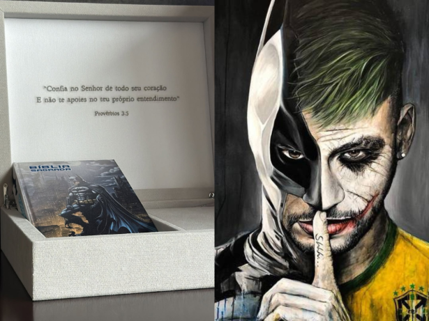 Batman abençoado? Neymar posta imagem de bíblia “diferente” e viraliza na web
