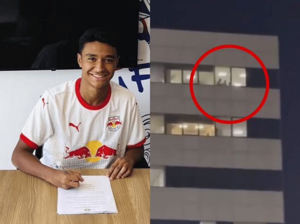 Atleta do Bragantino aparece na janela do hospital após quase “morte cerebral”