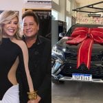 Poliana Rocha, esposa de Leonardo, ganha carrão do cantor avaliado em R$ 460 mil