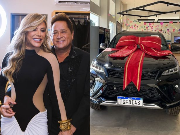 Poliana Rocha, esposa de Leonardo, ganha carrão do cantor avaliado em R$ 460 mil