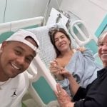 Lore Improta se recupera de cirurgia e Léo Santana “vira” enfermeiro
