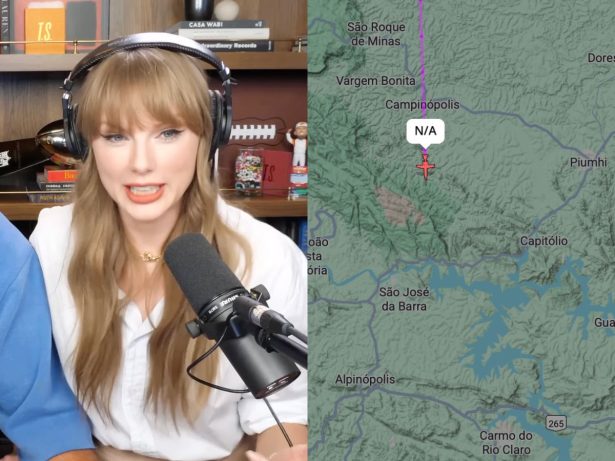 Será que é ela? Fãs rastreiam suposto jatinho de Taylor Swift chegando ao Brasil