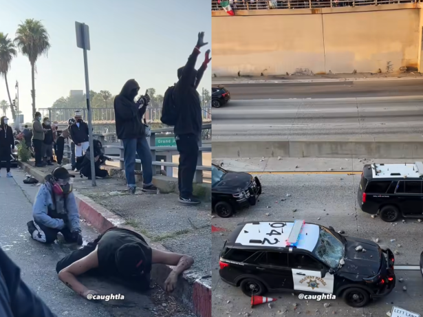 Protestos anti-imigração em Los Angeles têm confrontos com a polícia e tropas federais
