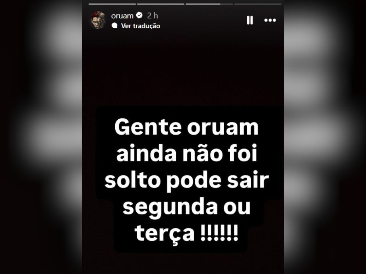 Reprodução / Instagram: @oruam