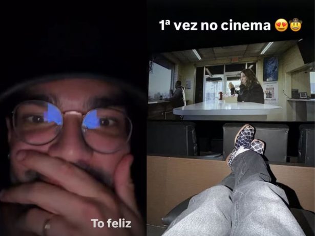 Aos 22 anos, Luan Pereira se emociona ao ir ao cinema pela primeira vez