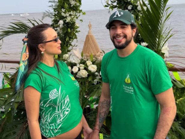 Rafa Kalimann e Nattan marcam presença no Círio de Nazaré: “Muito especial”