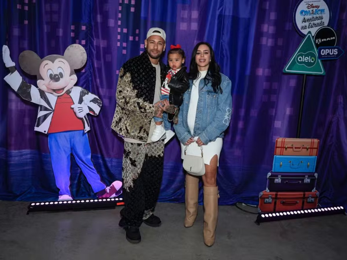 Neymar Jr., Mavie e Bruna Biancardi - Foto: Victor Chapetta/AgNews