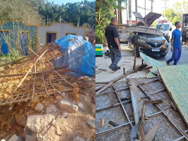 Ventania no Rio de Janeiro causa estragos em cenários das novelas da Globo