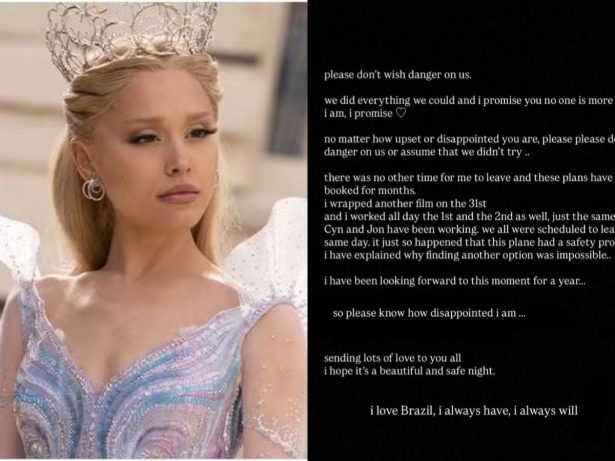 Ariana Grande se manifesta após má repercussão por cancelar a vinda ao Brasil