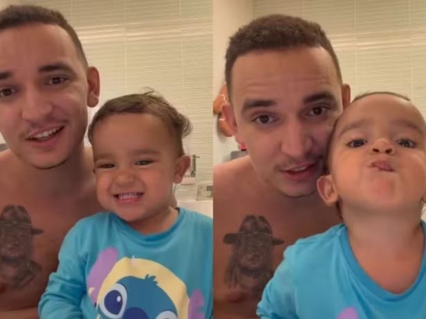 João Gomes se emociona ao ver o filho cantando sua música: “Te amo”