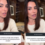 Cíntia Chagas diz ter mania de corrigir pessoas próximas a ela: “Até na hora H”