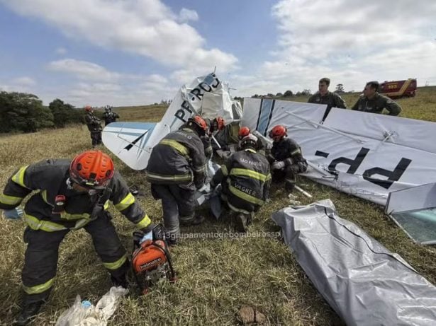 Acidente com avião de pequeno porte causa duas mortes em São José do Rio Preto