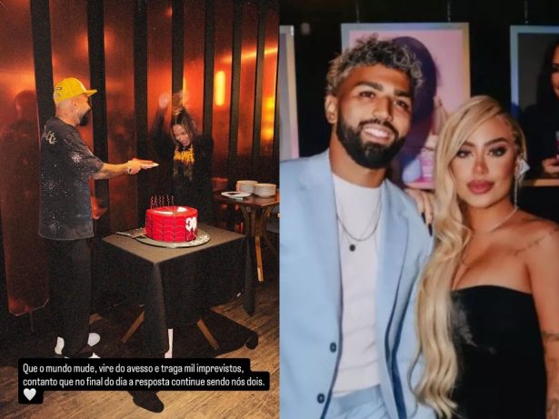Rafaella se declara para Gabigol em aniversário de 30 anos: “Nós dois”