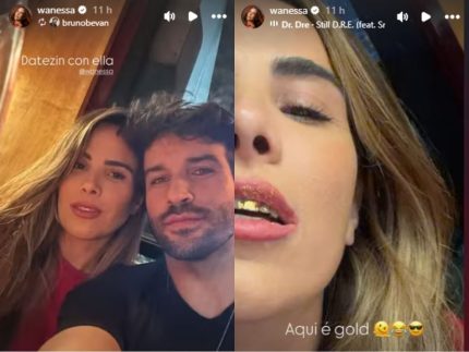 Wanessa Camargo exibe dente de ouro em jantar romântico com Bruno Bevan