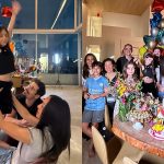 Sabrina Sato comemora 45 anos em festa intimista com a família em casa