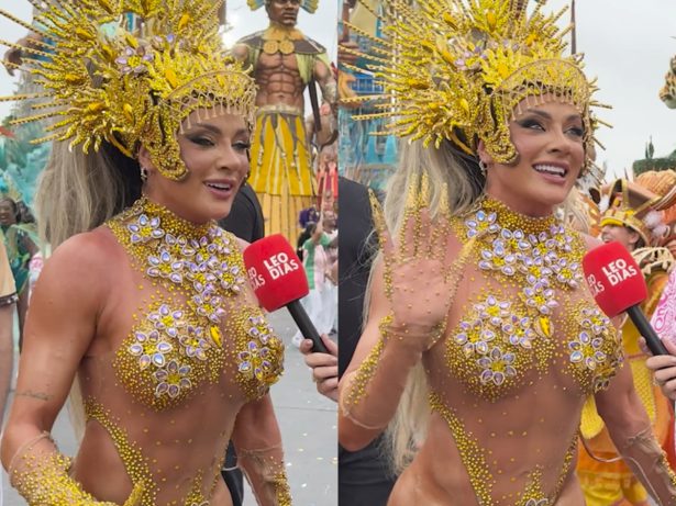 Rainha da Barroca, Juju Salimeni comemora desfile “perfeito” e entrega marcas da fantasia