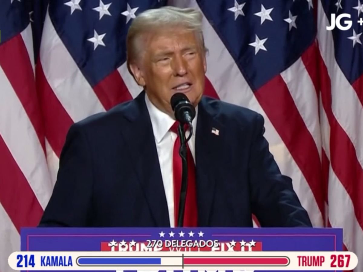 Trump fala de Elon Musk durante discurso / Reprodução