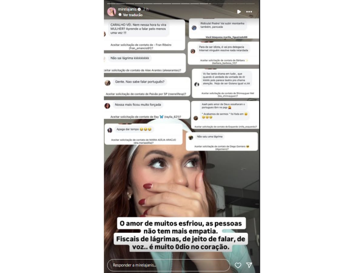 Reprodução: Instagram @mirelajanis Reprodução: Instagram @mirelajanis