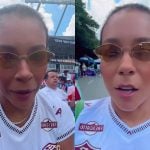 Esposa de Thiago Silva se irrita durante partida do Fluminense
