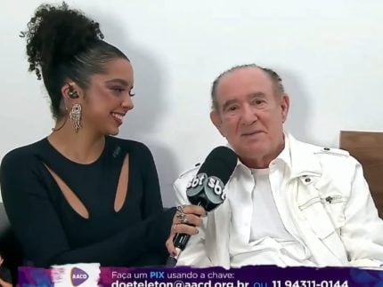 Renato Aragão participa do “Teleton 2024” pela 1ª vez e se emociona