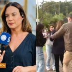 Repórter da Record que foi empurrada por jornalista da Band se pronuncia: “Não passarão”