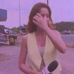 Repórter da Globo cai aos prantos após flagrar mulher se jogando de carro