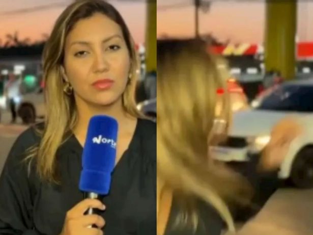 Repórter cobre acidente de trânsito e flagra nova batida às suas costas