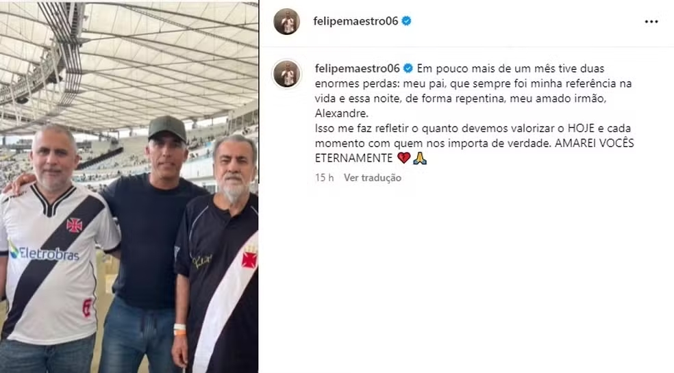 Reprodução: Instagram/Felipe Maestro