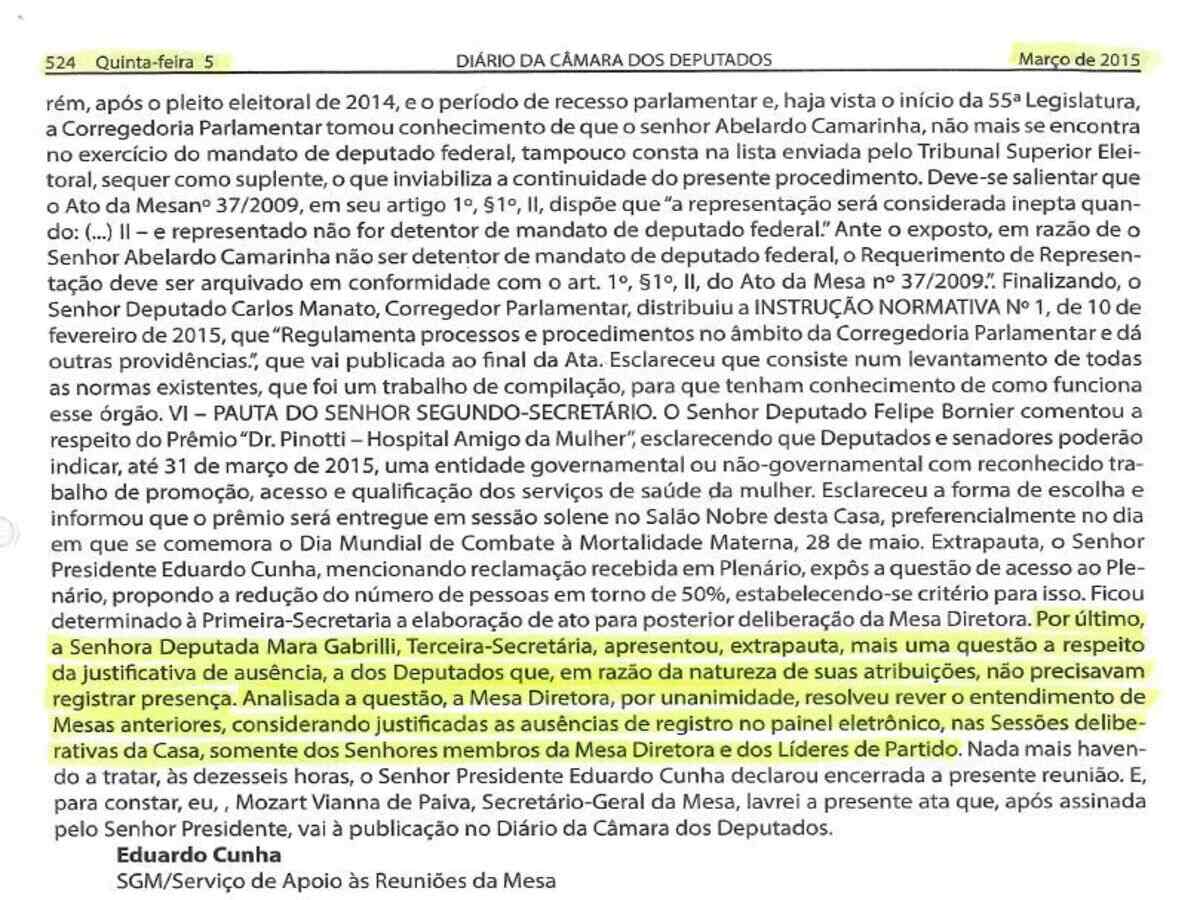 Resolução Mesa Diretora 2015 Resolução Mesa Diretora 2015