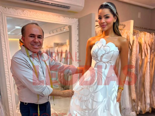 Reta final! Emilly Araújo faz prova de vestido para subir ao altar com Davi Brito