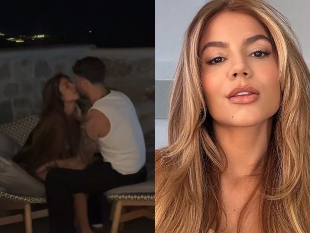 Hariany é flagrada aos beijos com gringo meses após término com filho de Leonardo