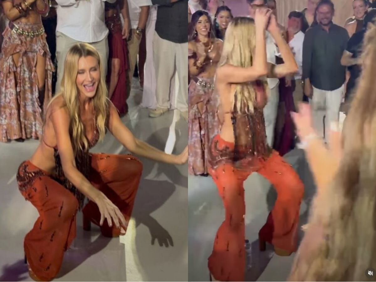 Ana Paula Siebert rouba a cena em festa de Tati Barbieri na Bahia