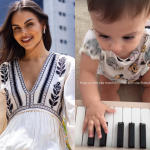 Amanda Kimberlly mostra Helena, filha de Neymar, brincando com piano: “Babythoven”