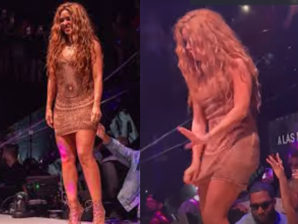 Shakira deixa palco após perceber que homem tentava filmar por baixo de seu vestido