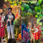 Safari dos gêmeos: filhos de Bárbara Evans completam 1 ano com festa temática