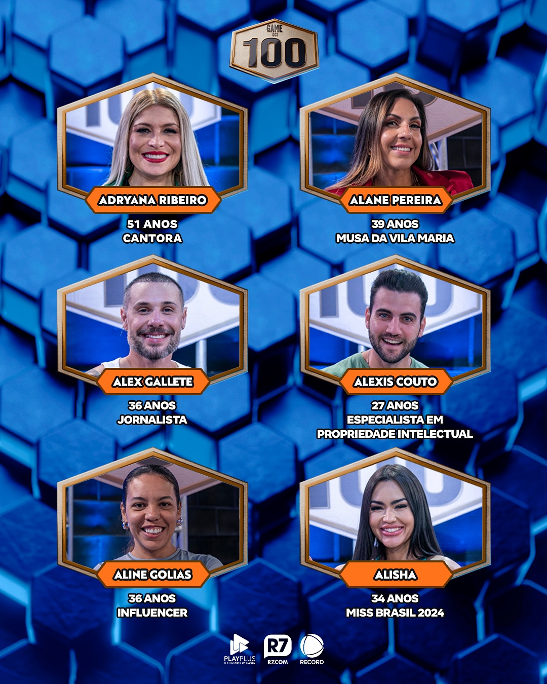 Foto: Reprodução/Instagram @gamedos100 @recordoficial Foto: Reprodução/Instagram @gamedos100 @recordoficial