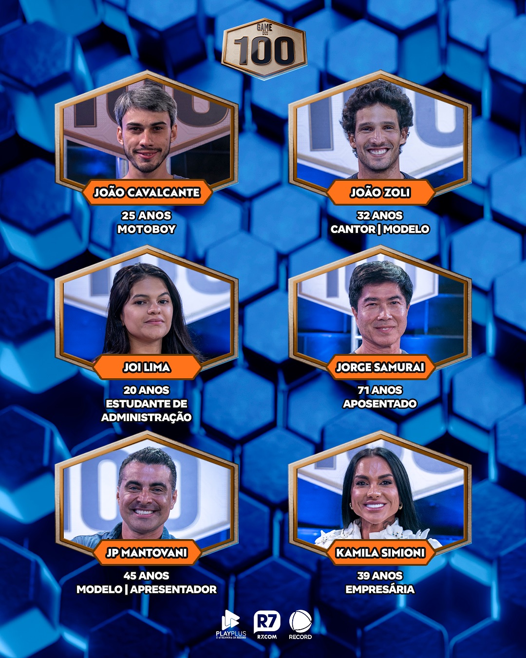 Foto: Reprodução/Instagram @gamedos100 @recordoficial Foto: Reprodução/Instagram @gamedos100 @recordoficial