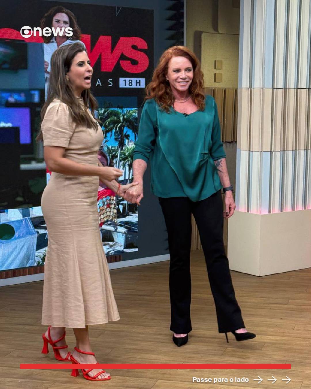Foto: Reprodução/Instagram @leilaneneubarth @globonews