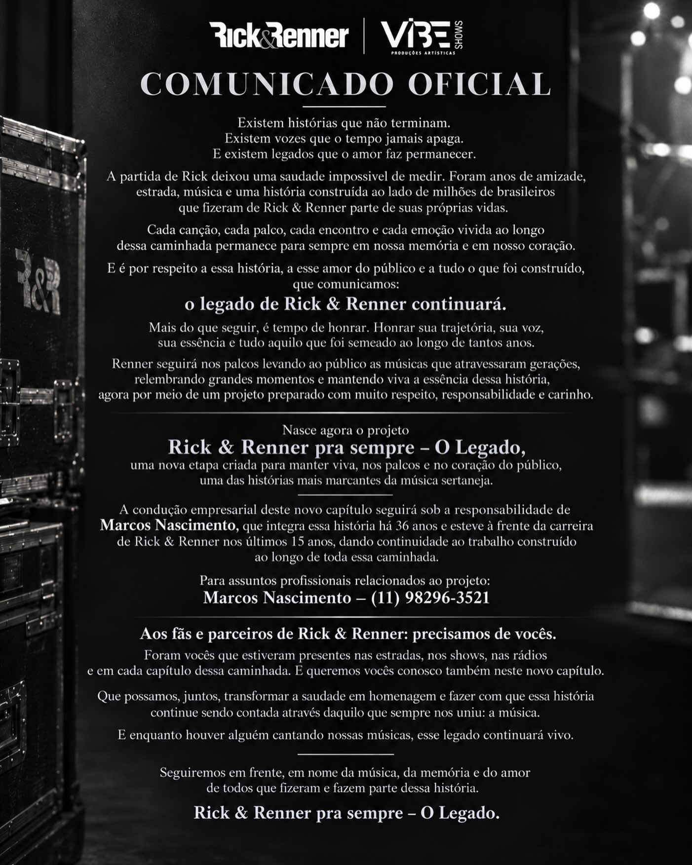 Crédito: Reprodução Instagram @rickerenner @cantorrenner.r