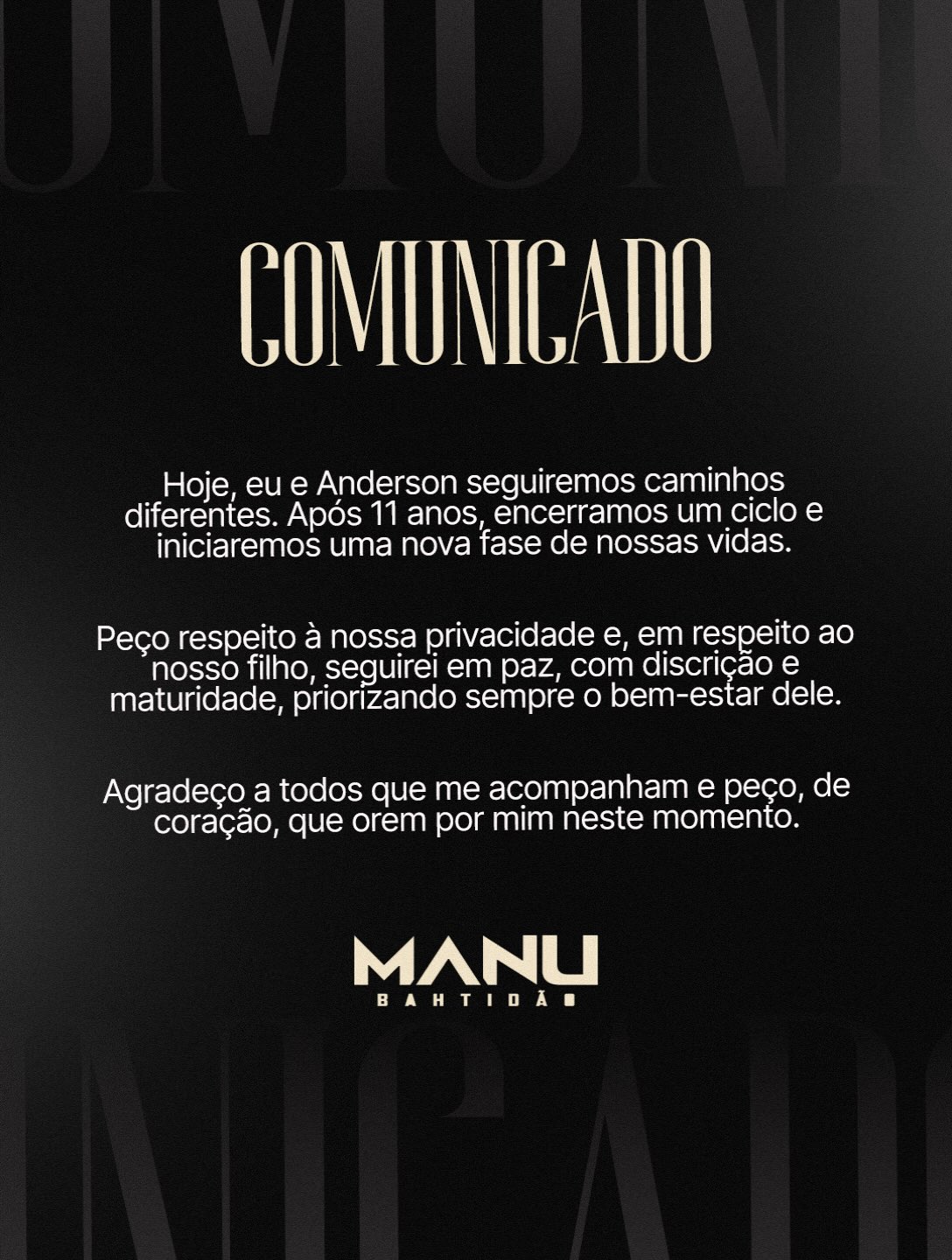 Crédito: Reprodução Instagram/@manuoficial