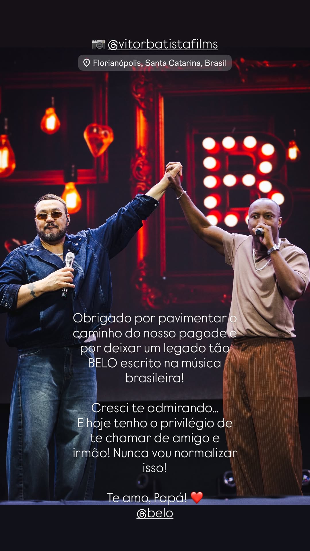 Créditos: Reprodução Instagram @thiaguinho | @vitorbatistafilms